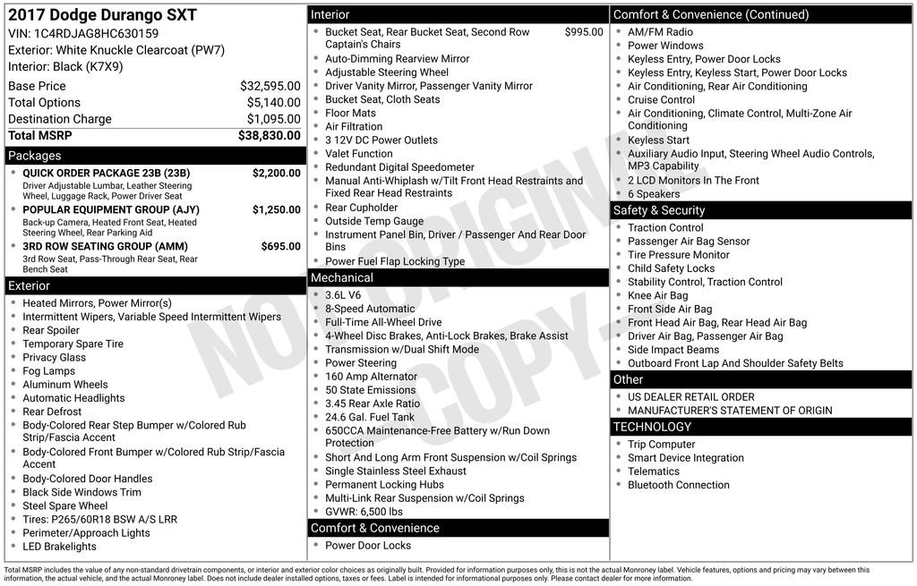 Used 2017 White Dodge SXT image 32