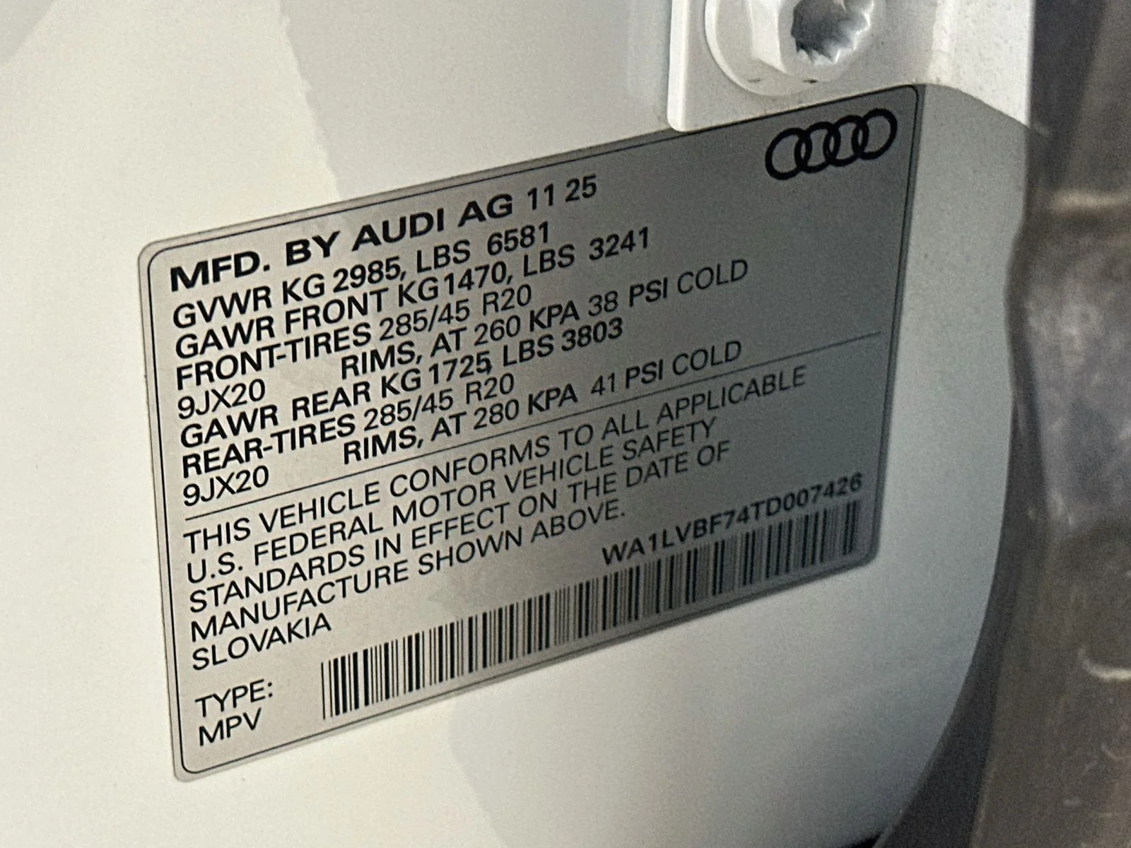 Used 2026 White Audi  image 48