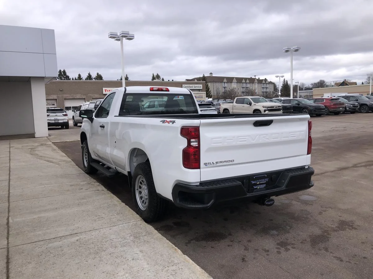 New 2026 White Chevrolet 4WD Reg Cab 140" Work Truck image 5