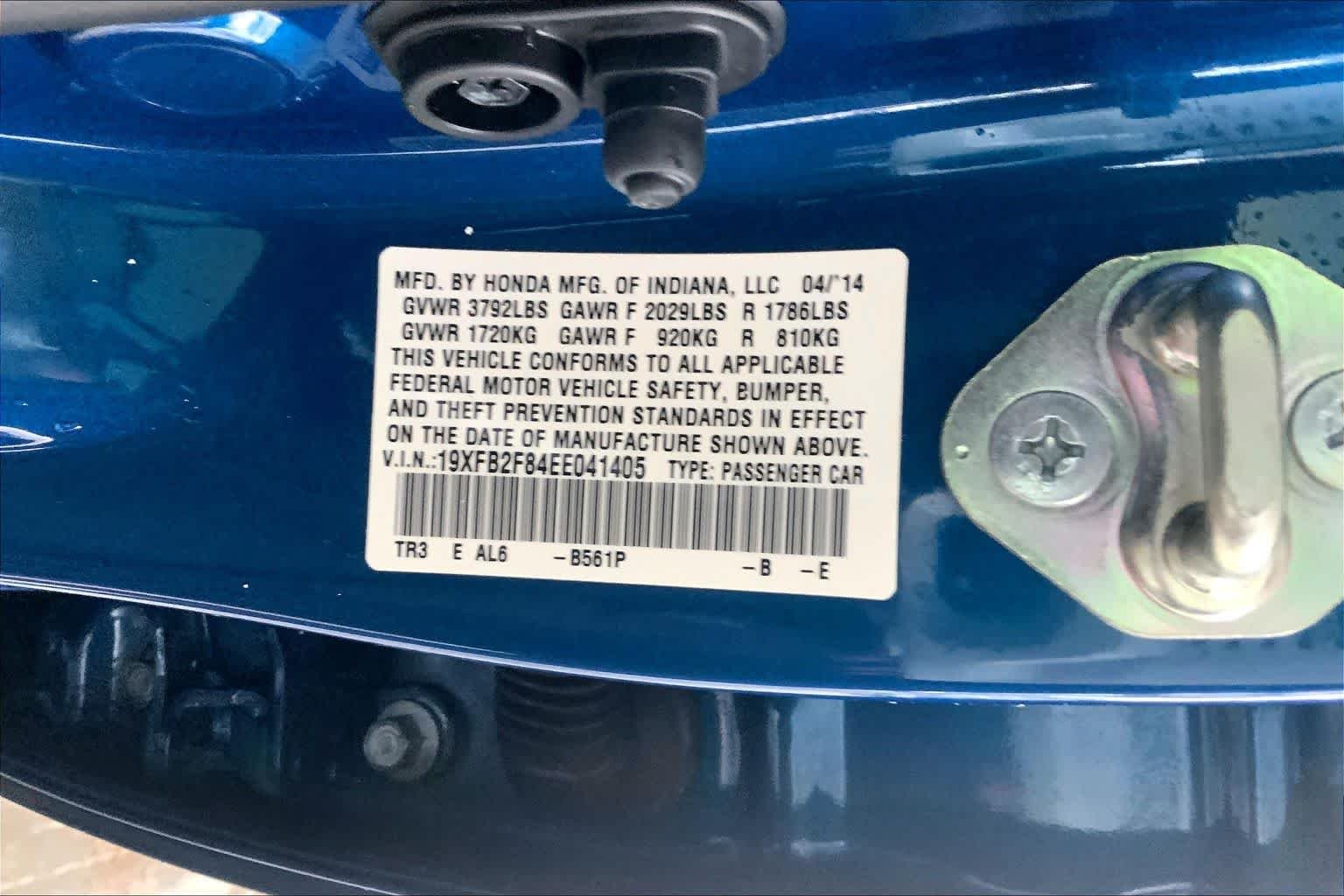 Used 2014 Dyno Blue Pearl Honda EX image 29
