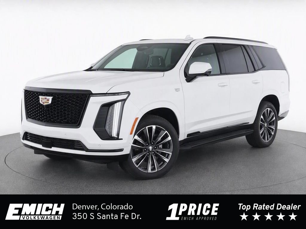 Used 2025 Crystal White Cadillac Sport image 1