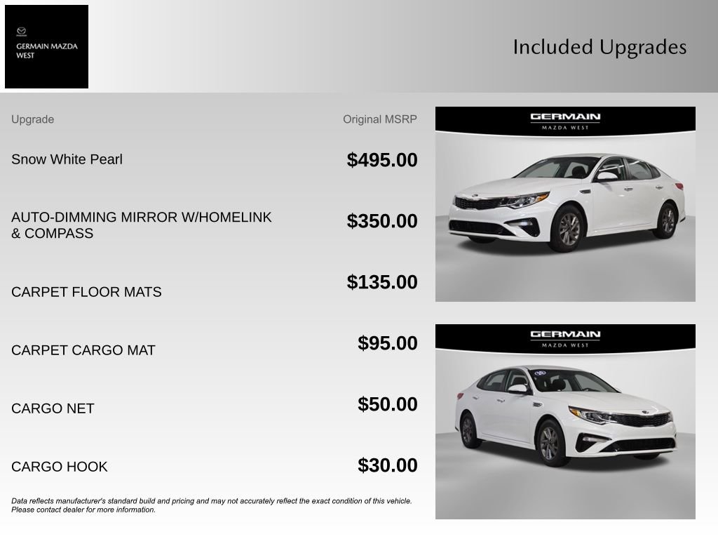 Used 2020 White Kia LX image 9