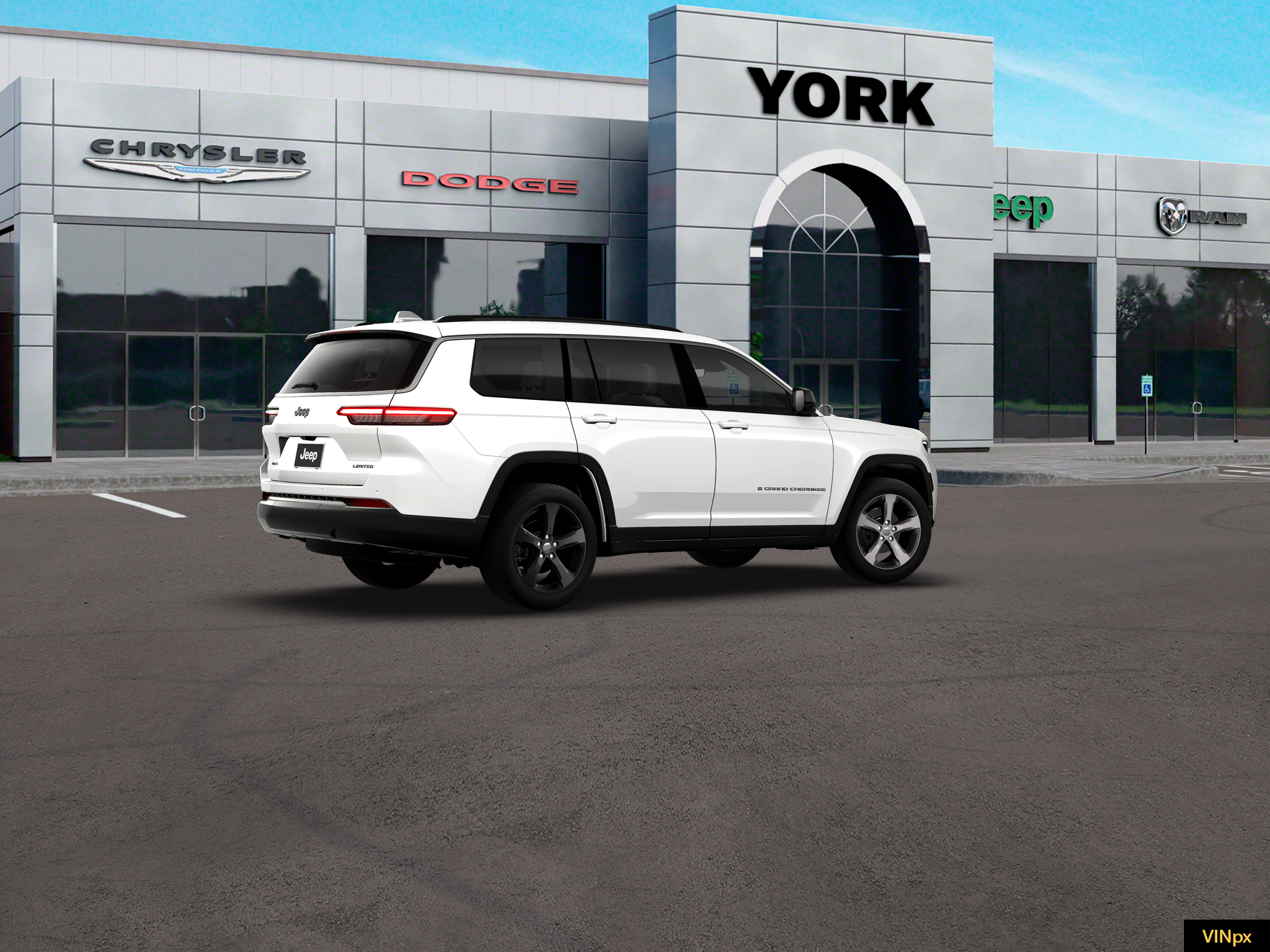 New 2026 Bright White Clear-Coat Exterior Paint Jeep Limited image 8