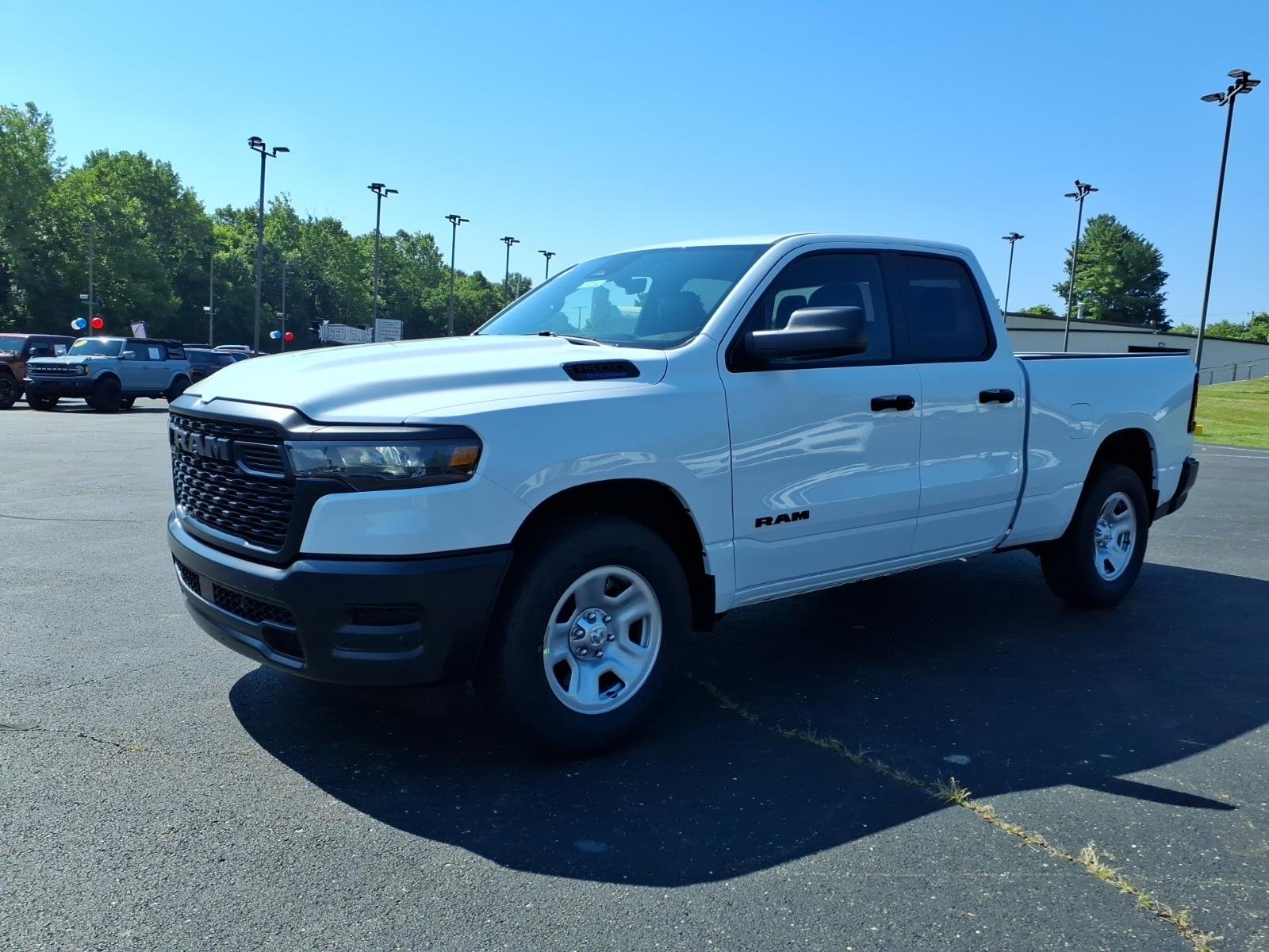 New 2026 Bright White Clear-Coat Exterior Paint RAM Tradesman Quad Cab 4x2 6