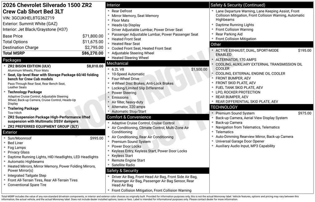 2026 Chevrolet Silverado 1500 ZR2 - Photo 53