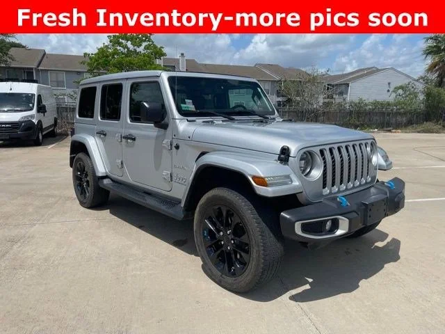 Used 2023 Jeep Wrangler 4xe Sahara 4XE with VIN 1C4JJXP60PW579860 for sale in Webster, TX