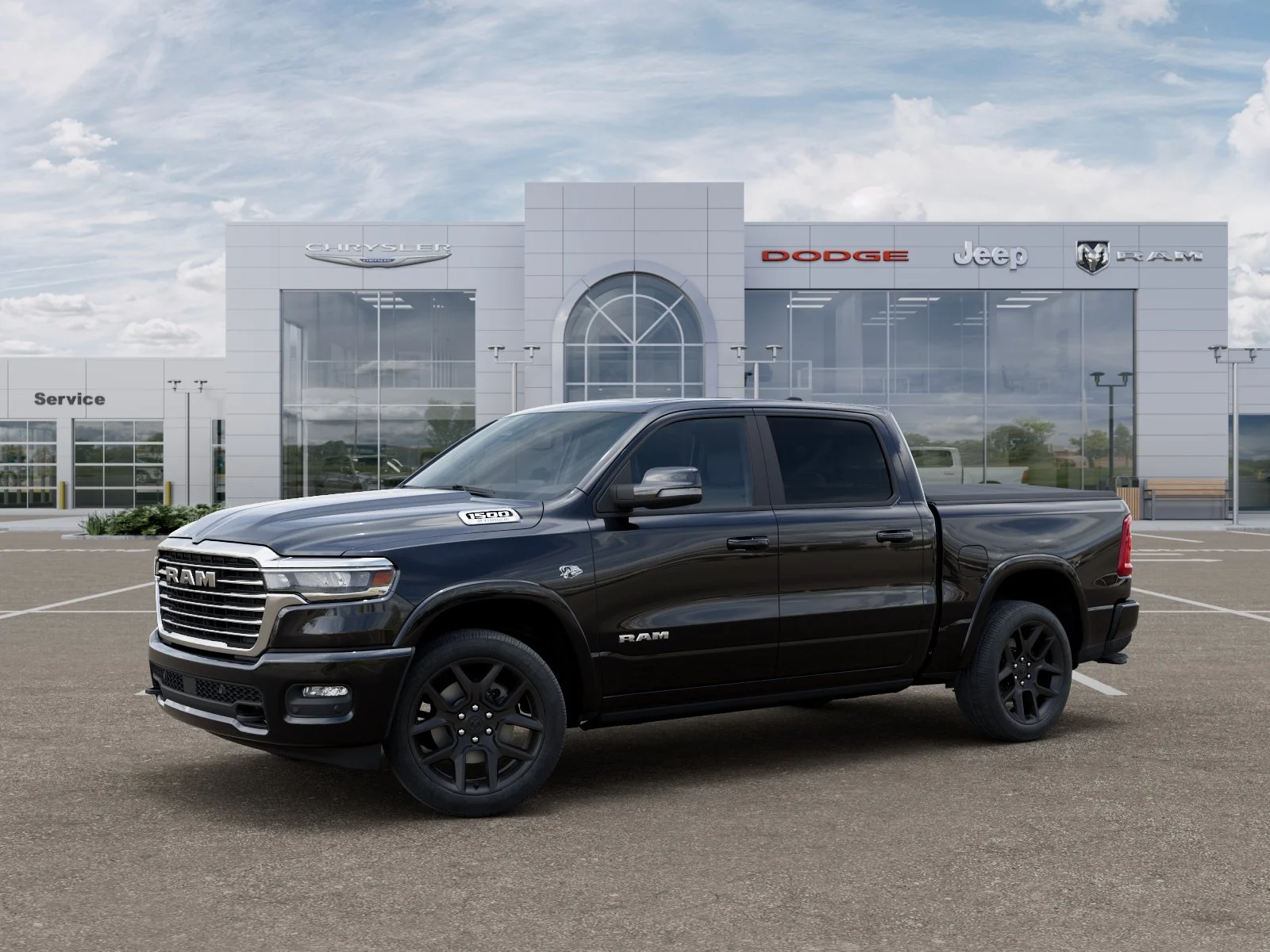New 2026 Diamond Black Crystal Pearl-Coat Exterior Paint RAM Laramie image 29