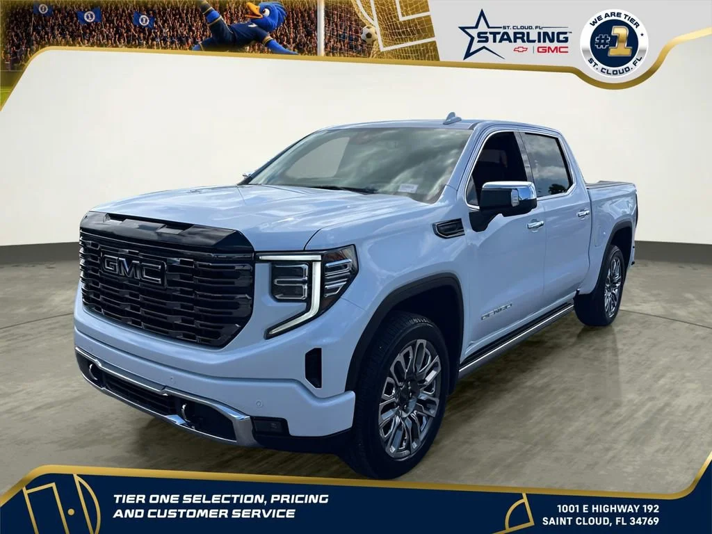 New 2026 Glacier White Tricoat GMC Denali Ultimate image 1