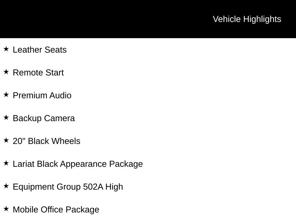 New 2026 Black Ford Lariat image 3