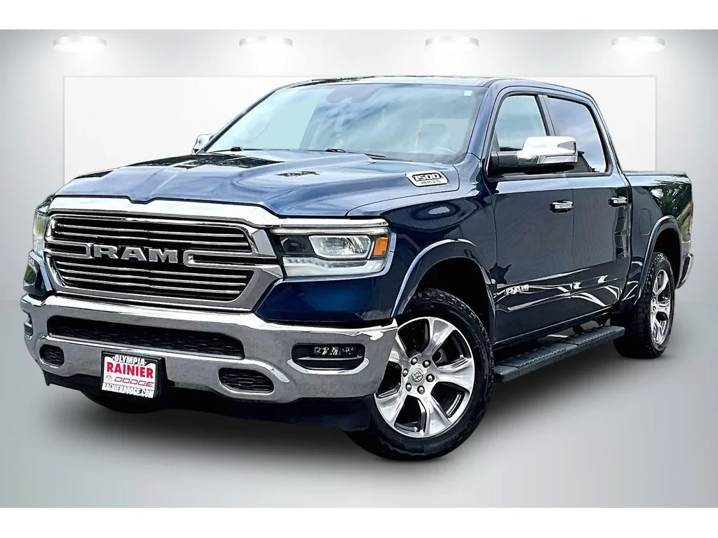 Used 2021 Patriot Blue Pearlcoat Ram Laramie image 2
