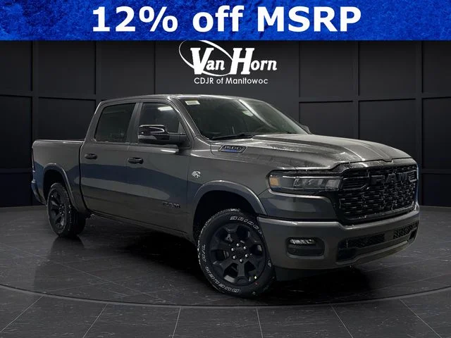 New 2026 Granite Crystal Metallic Clear-Coat Exterior Paint RAM Big Horn/Lone Star image 1
