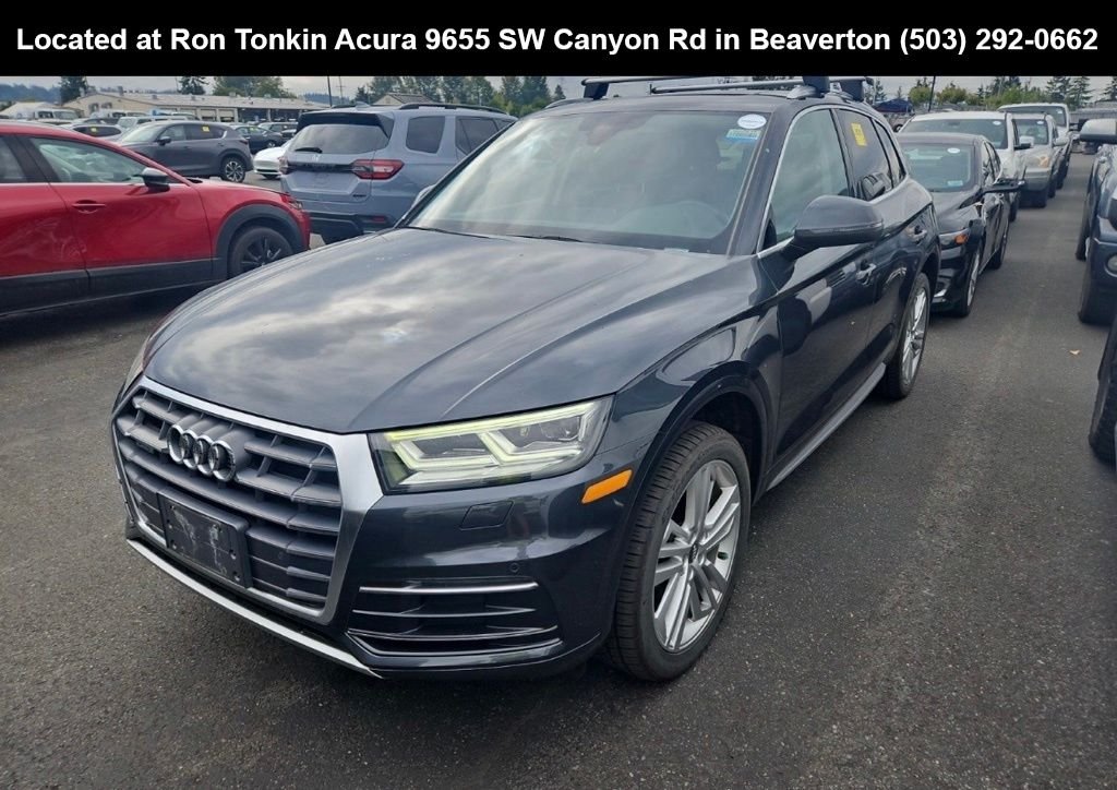 Used 2018 Gray Metallic Audi 2.0T Premium Plus image 3