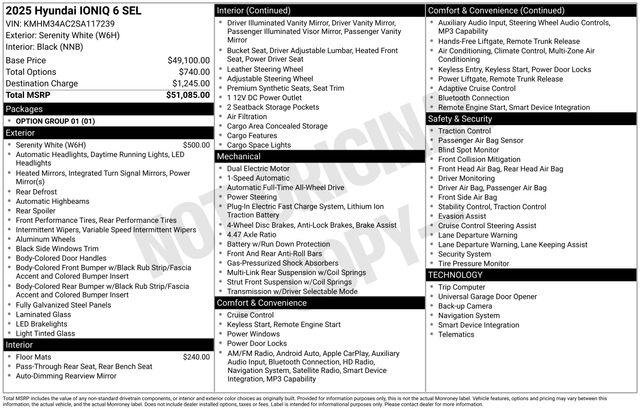 New 2025 White Hyundai SEL image 37