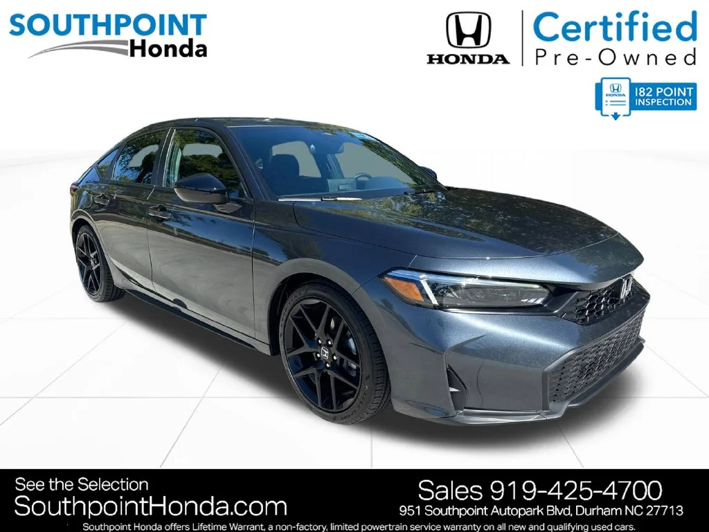 Certified Used 2026 Meteorite Gray Metallic Honda FWD Sport image 1
