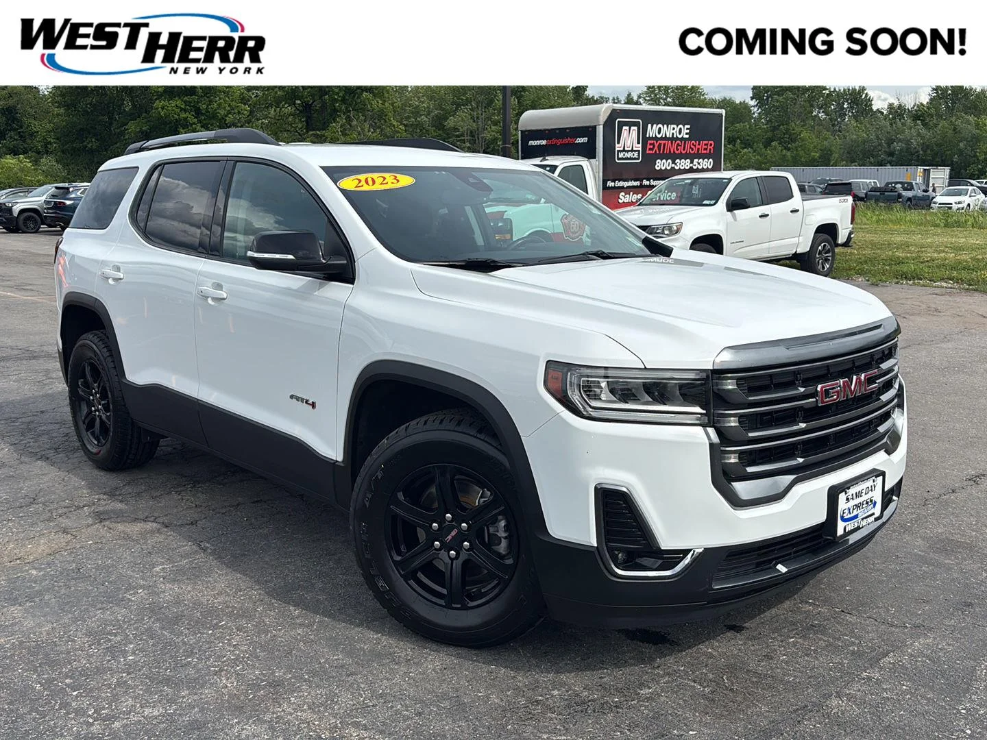 Used 2023 Summit White GMC AT4 image 1