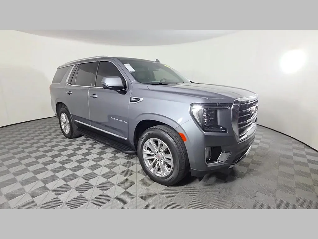 Used 2022 Satin Steel Metallic GMC SLT image 34