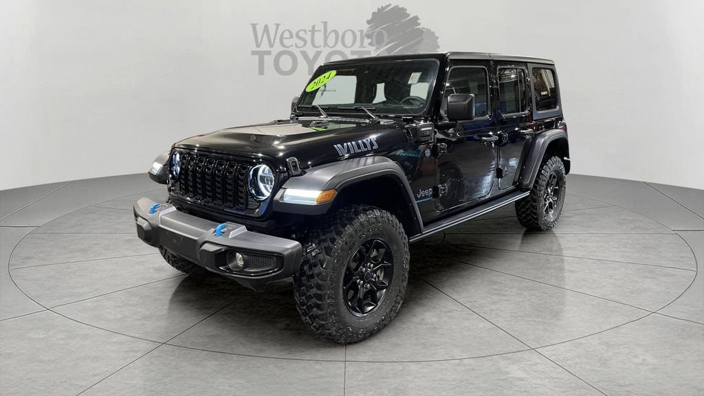 Used 2024 Black Jeep Hybrid Willys 4xe image 3