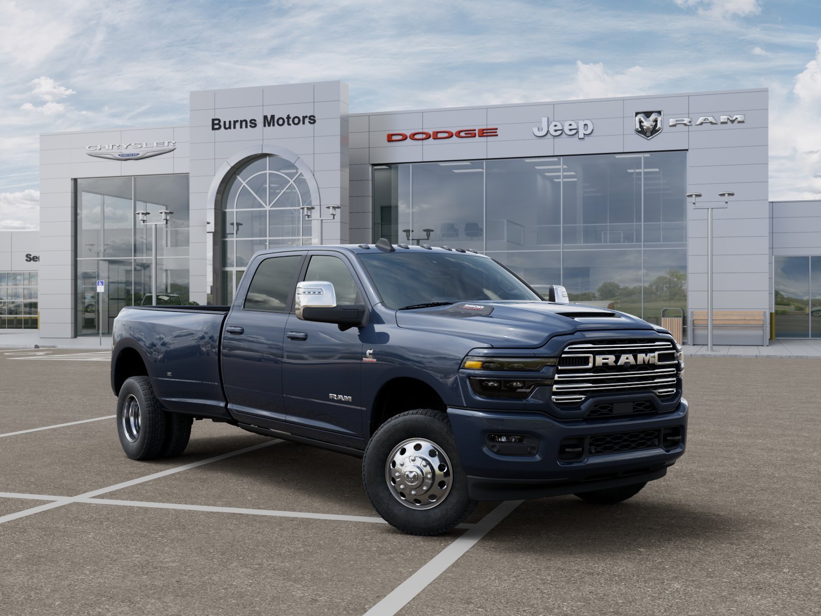 New 2027 Forged Blue Metallic Exterior Paint Ram Laramie Dually image 5