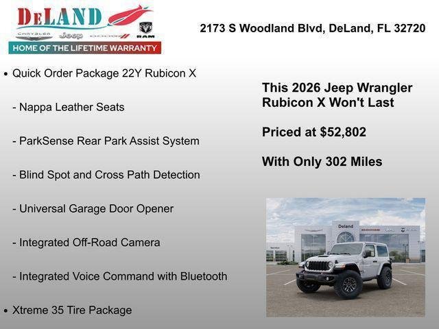New 2026 Bright White Clear-Coat Exterior Paint Jeep Rubicon image 24