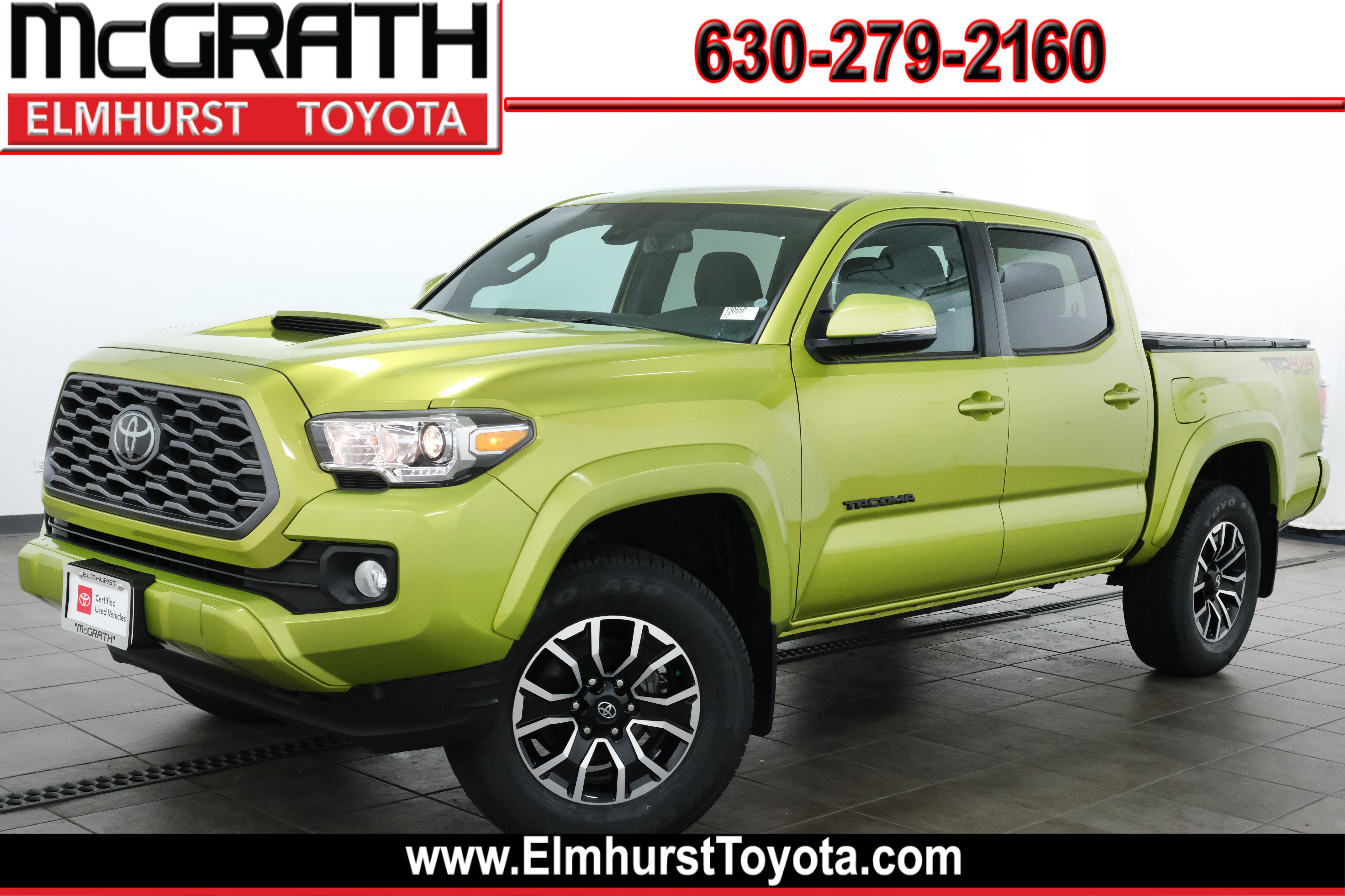 Certified Used 2023 Electric Lime Toyota TRD Sport 4D Double Cab image 1
