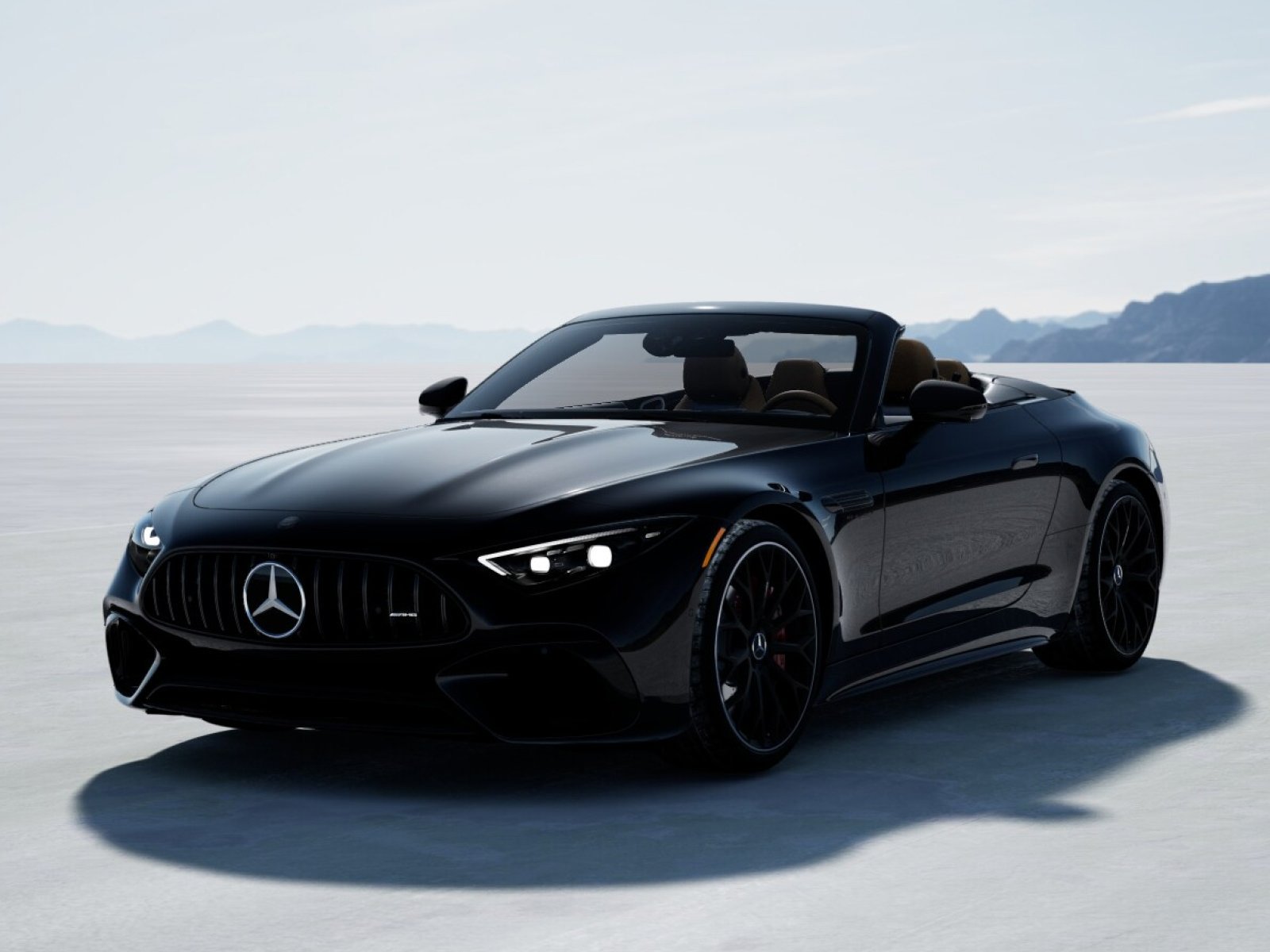 New 2027 Obsidian Black Metallic Mercedes-Benz AMG® SL 55 Roadster image 1