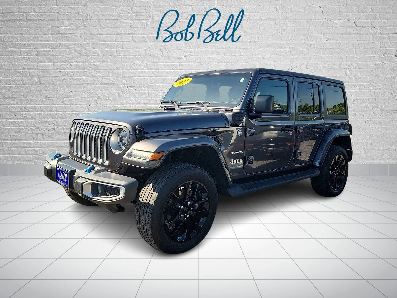 Used 2023 Gray Jeep Sahara 4xe image 3
