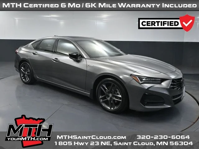 Certified Used 2025 Gray Acura A-Spec Package image 1