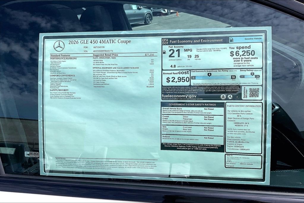 New 2026 Polar White Mercedes-Benz GLE 450 image 13