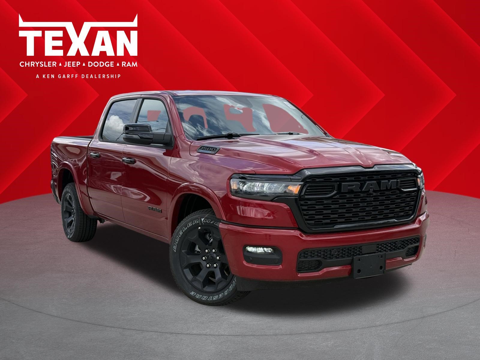 New 2026 Molten Red Pearl-Coat Exterior Paint RAM Lone Star image 1