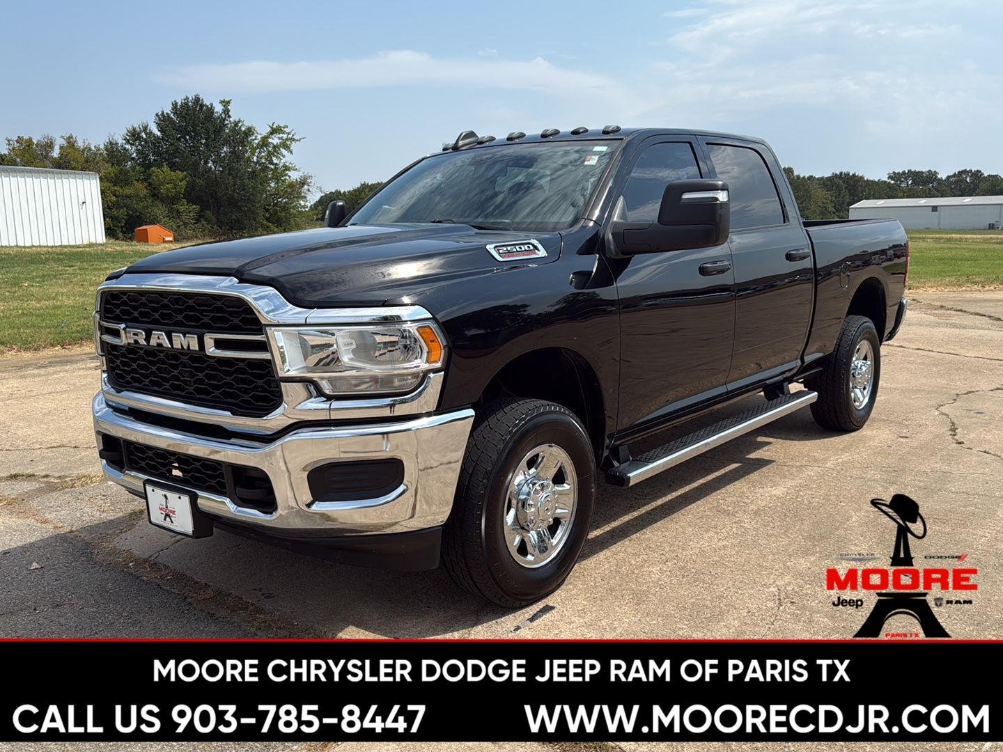 Used 2023 Diamond Black Crystal Pearlcoat Ram Tradesman image 3