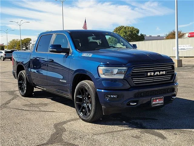 Used 2024 Blue RAM Laramie 4x4 Crew Cab 144.5 in. WB image 6