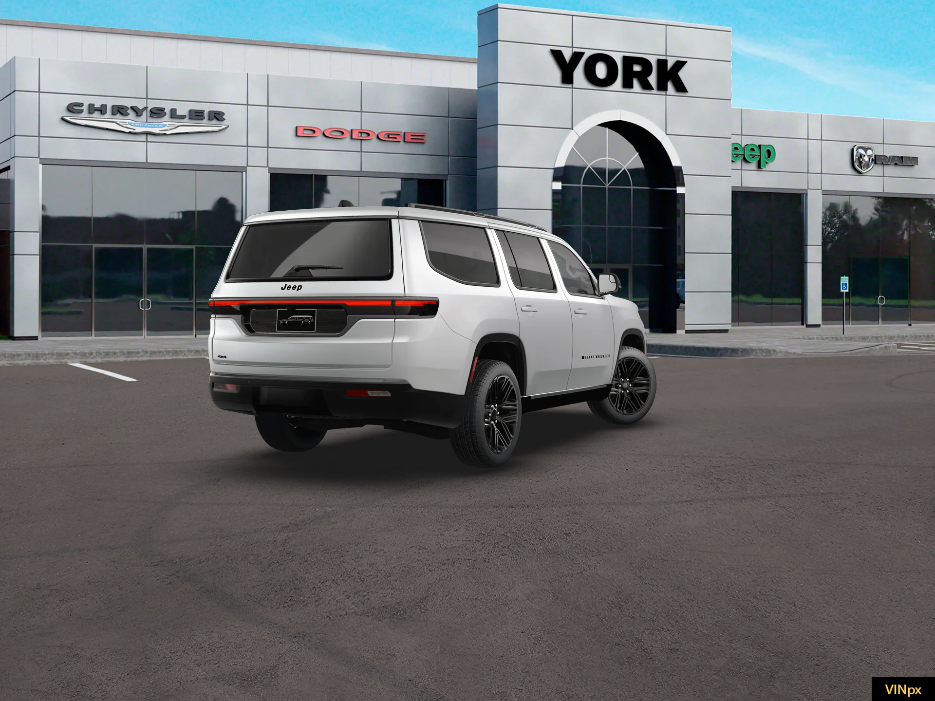 New 2026 Bright White Clear-Coat Exterior Paint Jeep Grand Wagoneer image 19