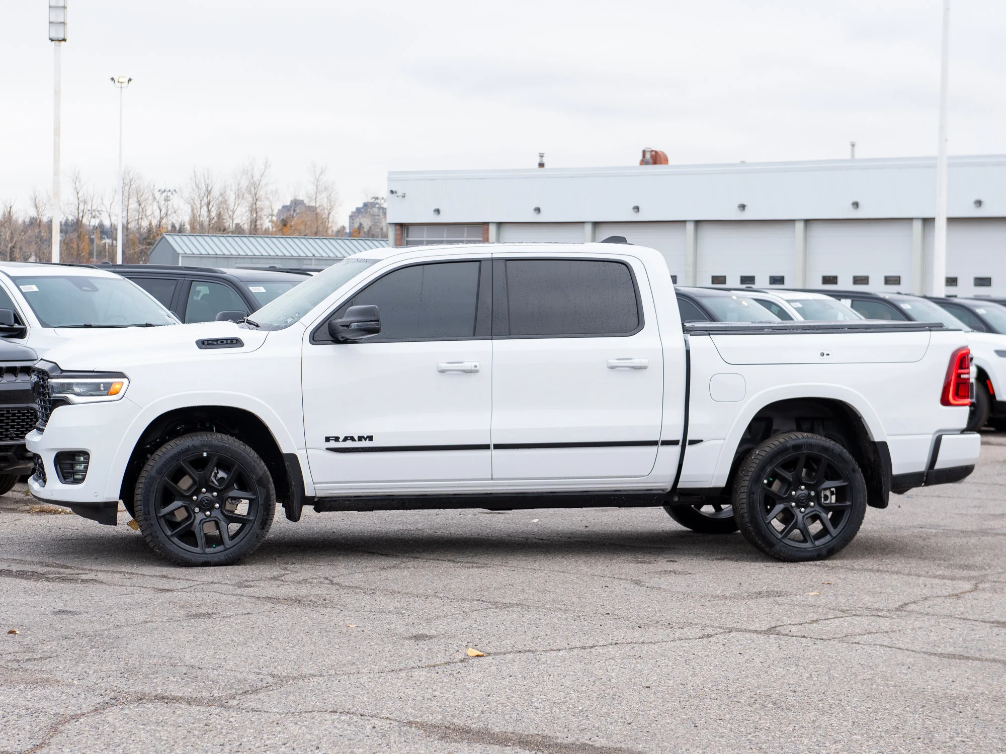New 2026 White RAM Tungsten* Crew Cab 4x4, 540HP, RamBox, Massage Seats, Klipsch Audio image 3