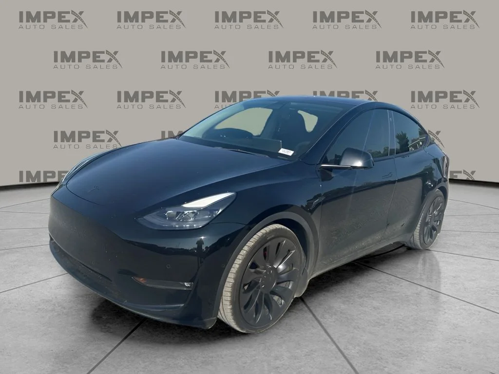 Used 2022 Black Tesla Performance image 1