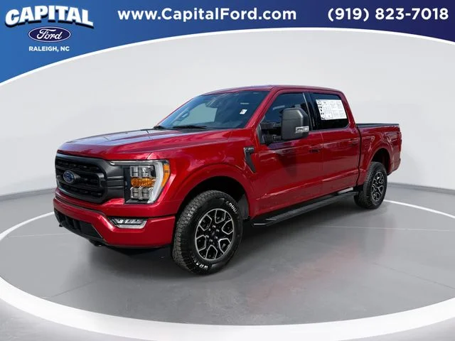 Used 2022 Red Ford XLT image 1