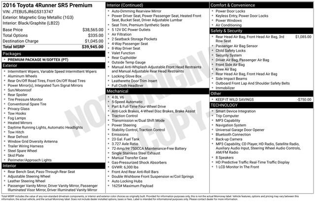 Used 2016 Magnetic Gray Metallic Toyota SR5 Premium image 9