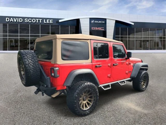 Used 2021 Firecracker Red Clearcoat Jeep Unlimited Willys image 4