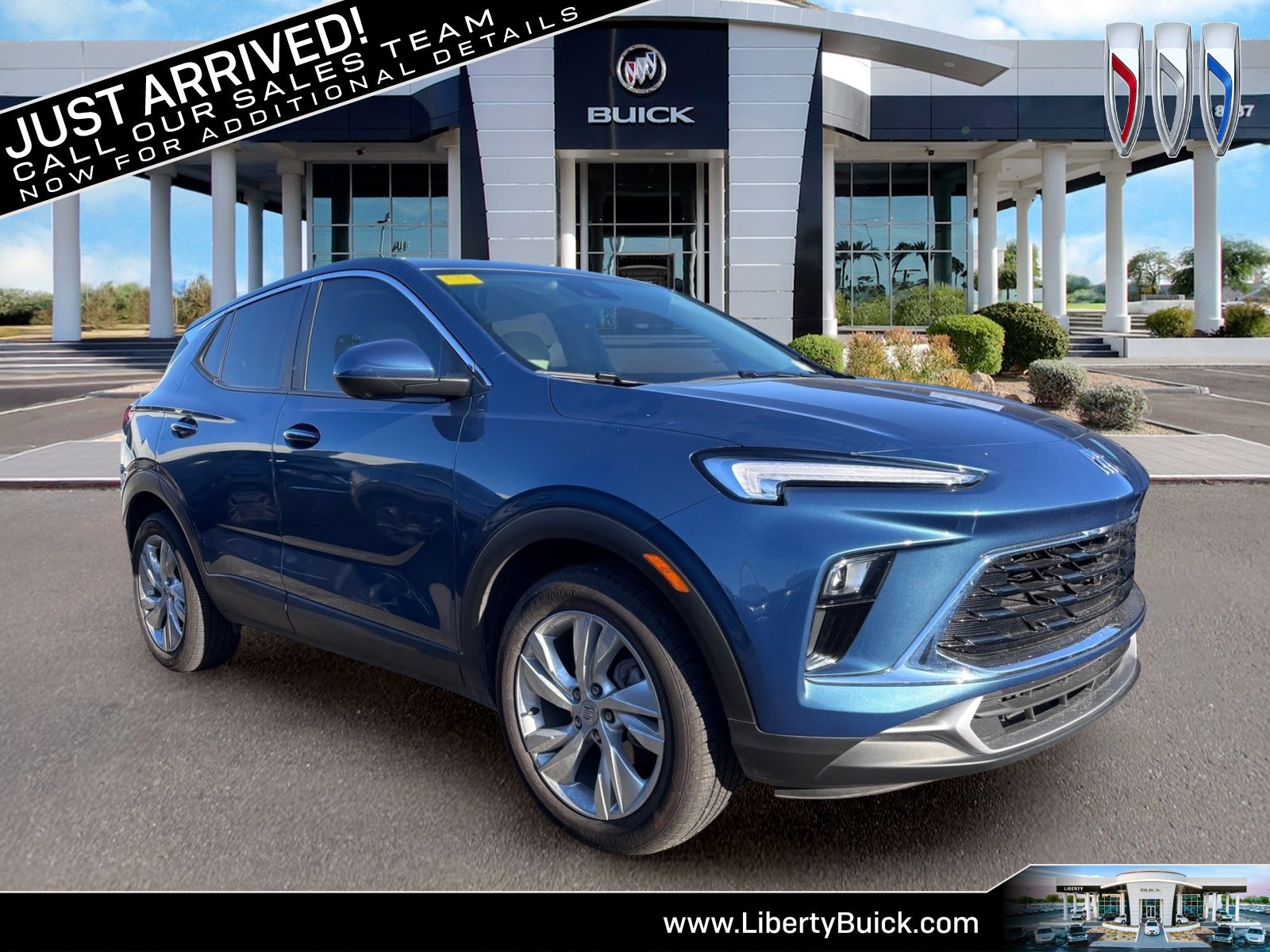 Used 2025 Ocean Blue Metallic Buick Preferred image 1