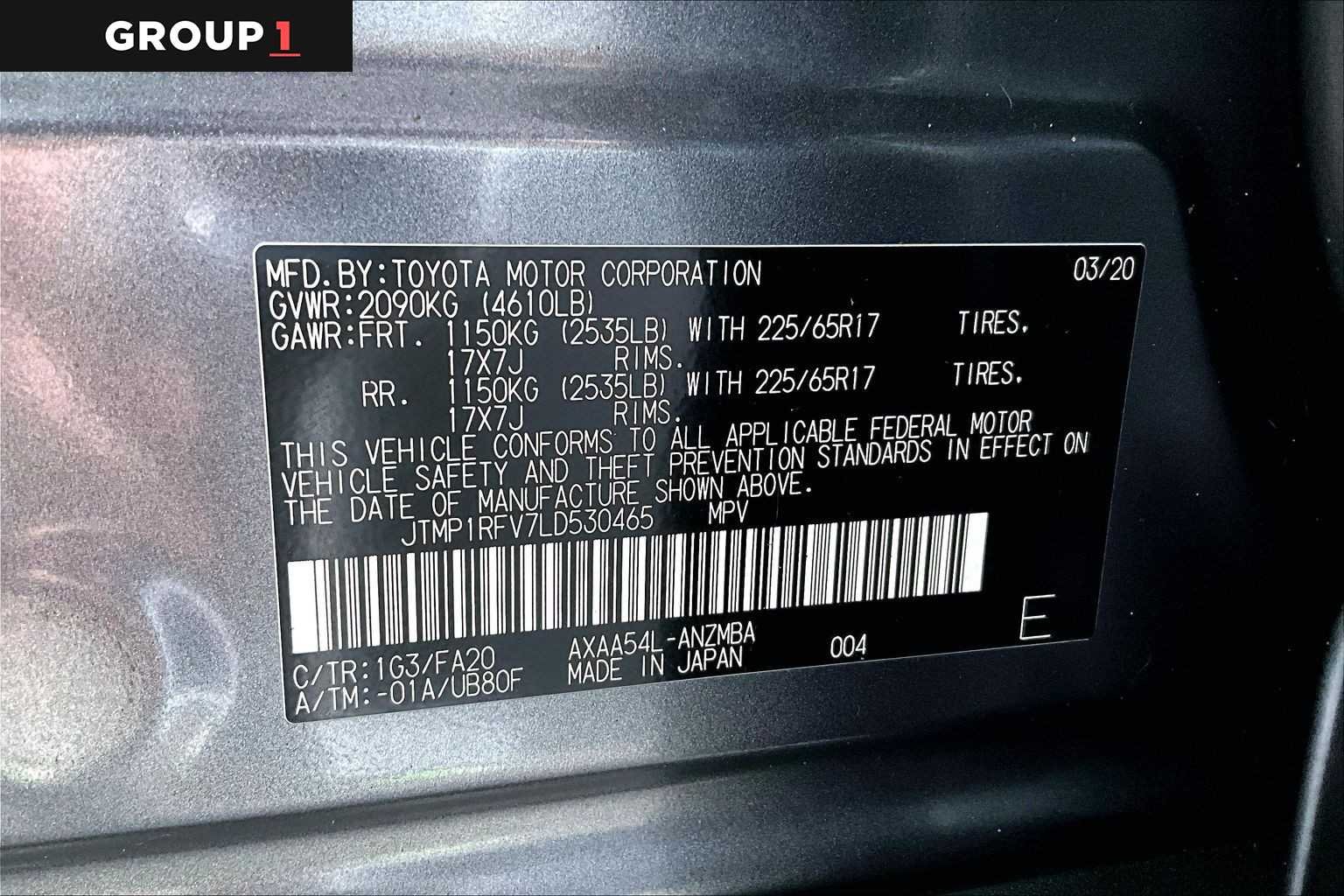 Certified Used 2020 Magnetic Gray Metallic Toyota XLE image 37