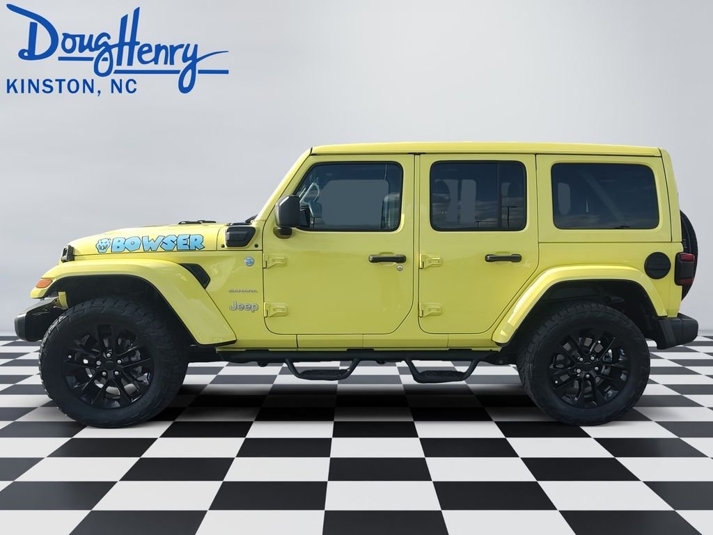 Used 2022 Yellow Jeep Unlimited Sahara 4xe image 2