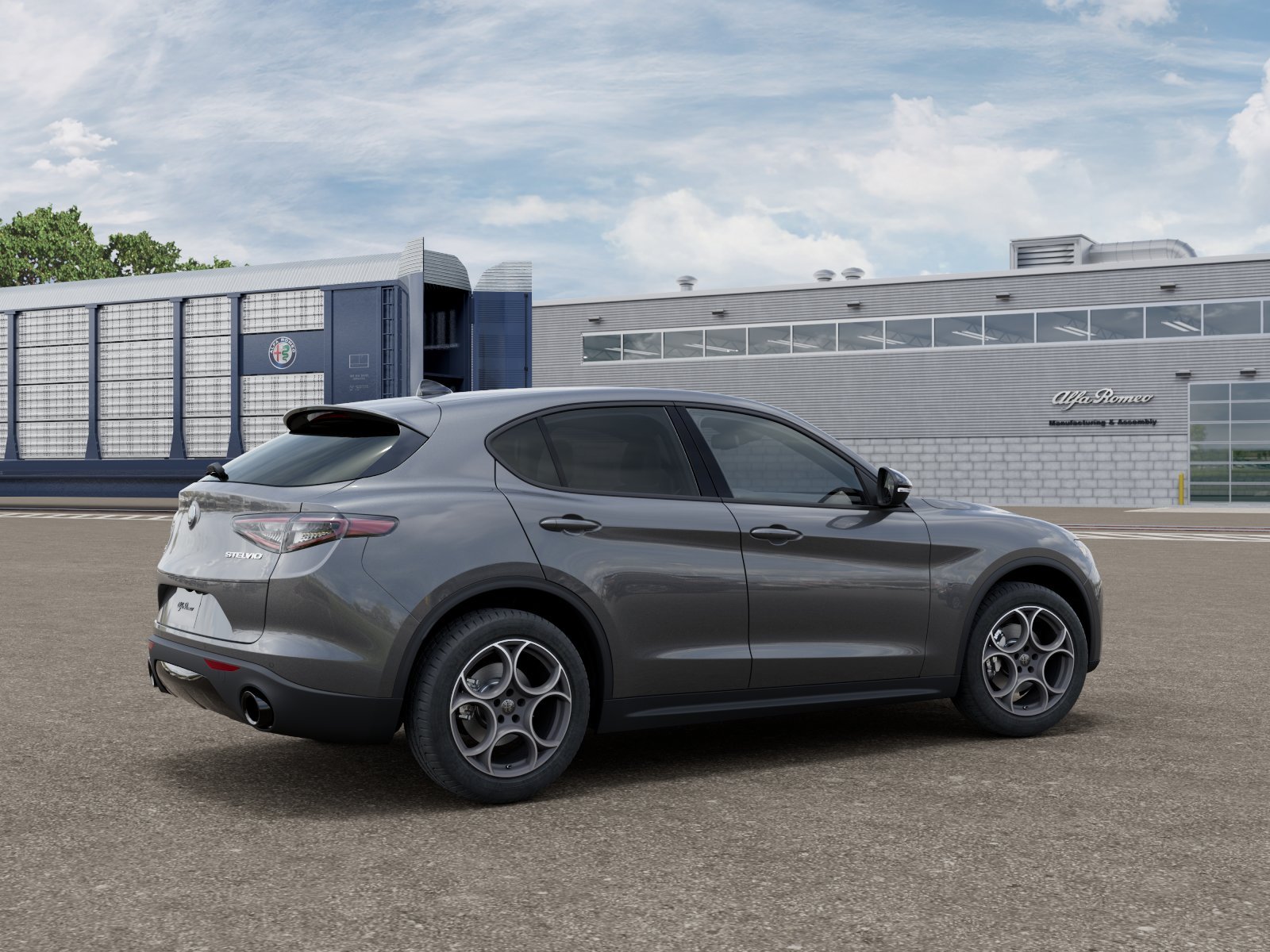 New 2026 Vesuvio Gray Metallic Exterior Paint Alfa Romeo Base image 2