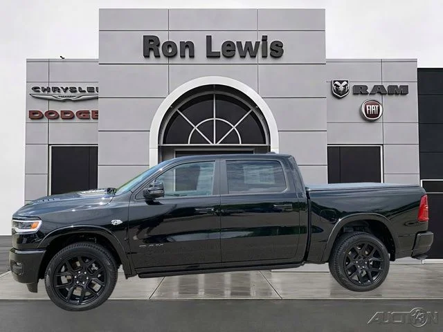 Diamond Black Crystal Pearlcoat 2026 RAM 1500 Limited Crew Cab 4WD Pickup Truck Four-Wheel Drive
