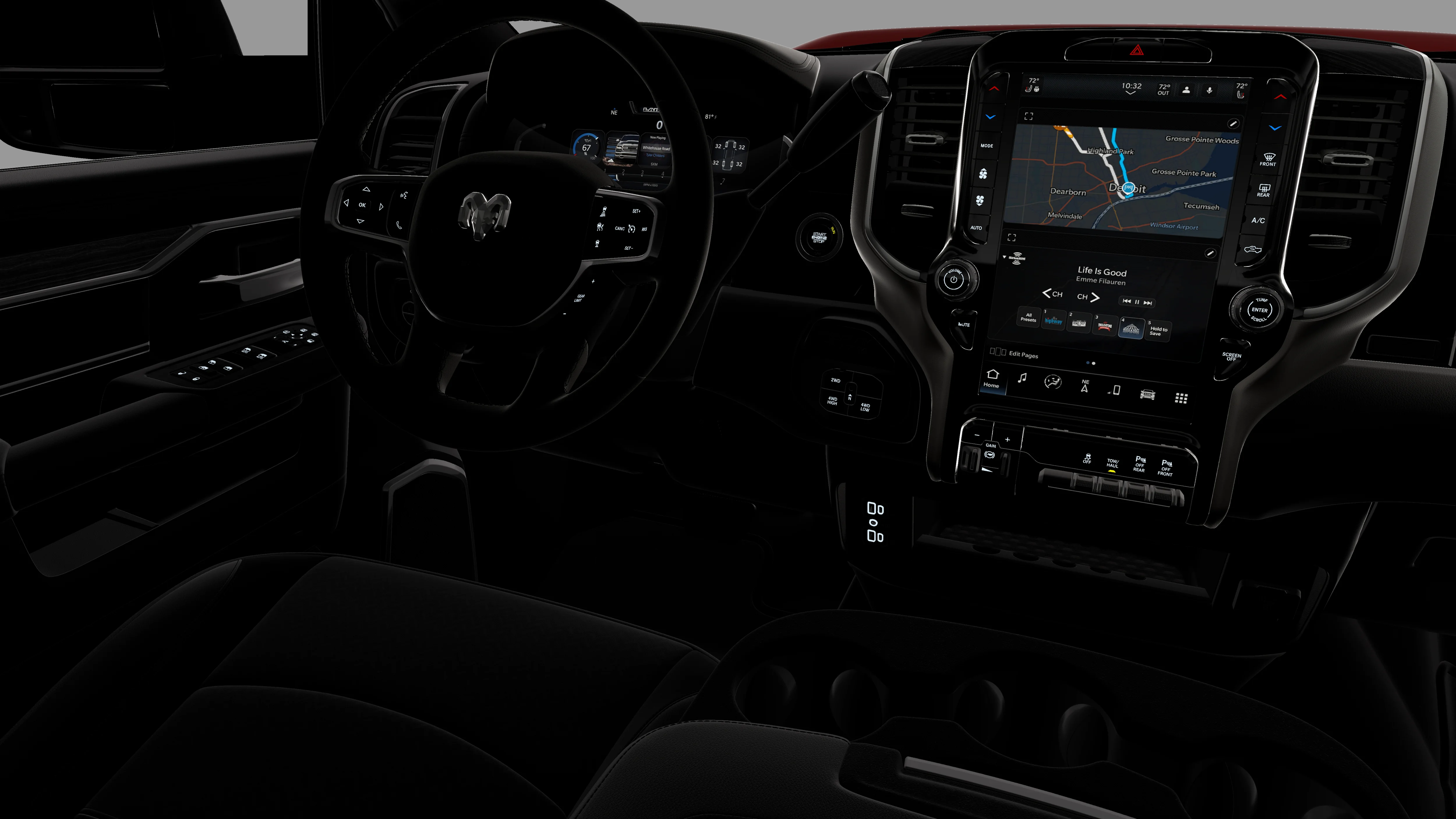 New 2026 Molten Red Pearl-Coat Exterior Paint RAM Laramie image 9