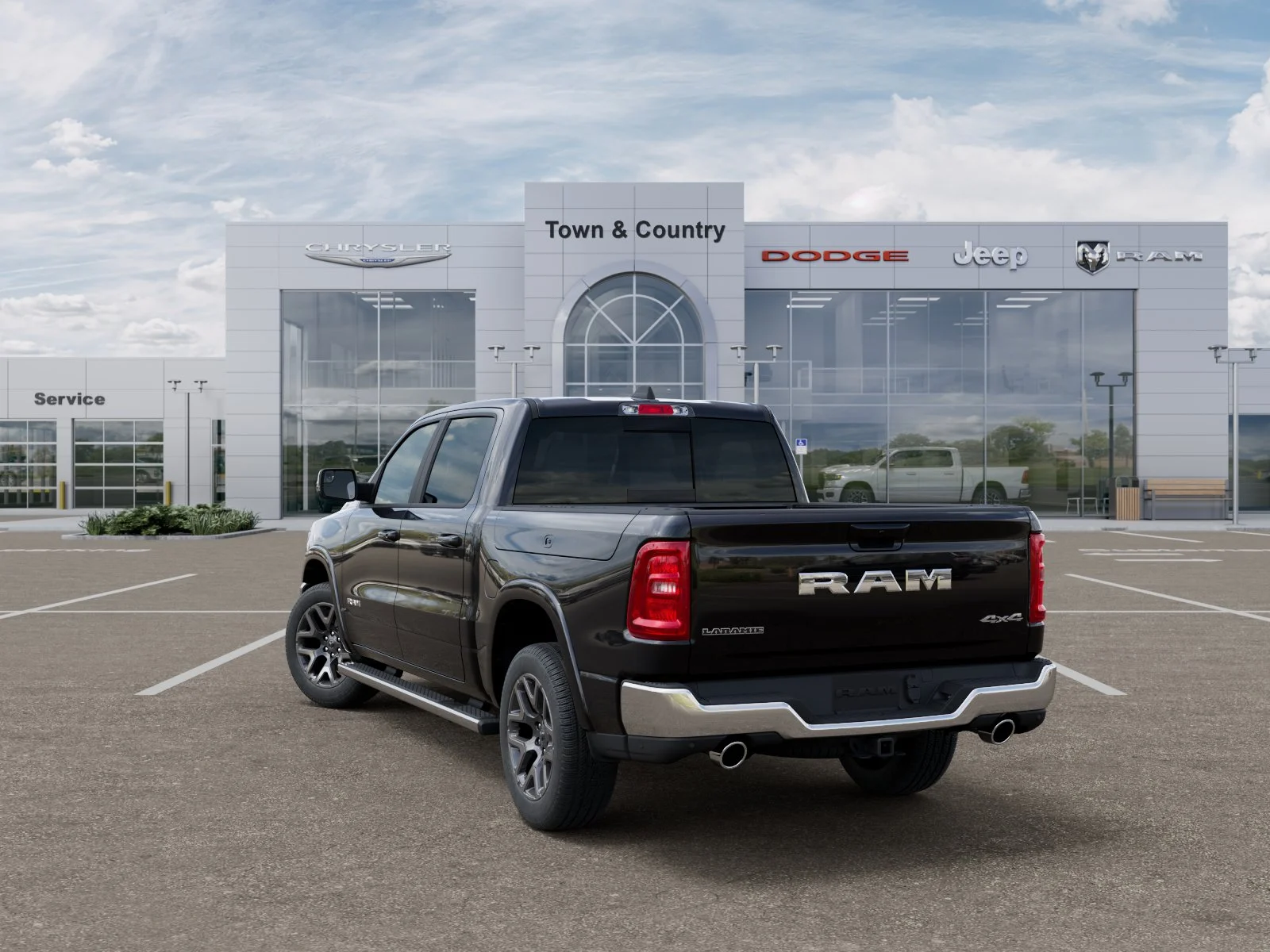 New 2026 Diamond Black Crystal Pearl-Coat Exterior Paint RAM Laramie image 29