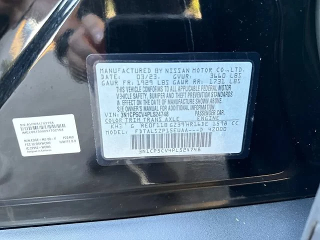 Used 2023 Super Black Nissan SV image 16