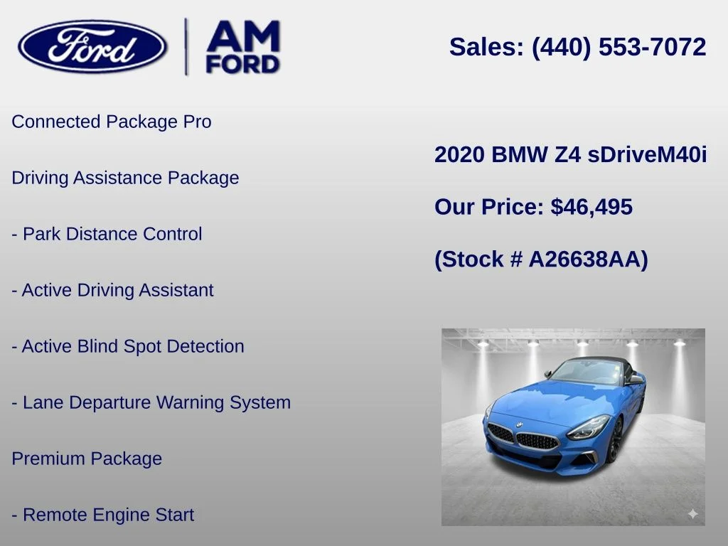 Certified Used 2020 Blue Metallic BMW sDrive M40i image 6