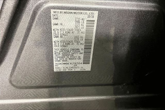 Used 2017 Gray Nissan Platinum image 17