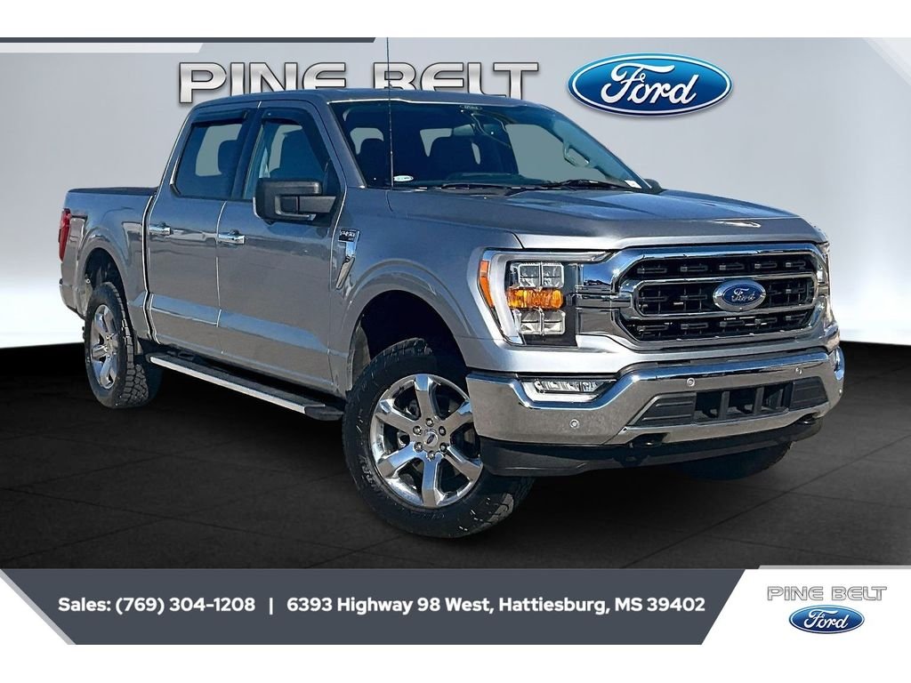 Used 2022 Iconic Silver Metallic Ford XLT image 1