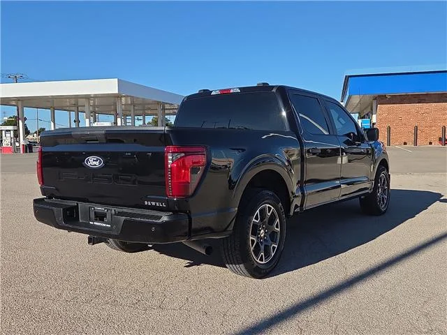 Used 2024 Black Ford STX 4x2 SuperCrew Cab 5.5 ft. box 145 in. WB image 3