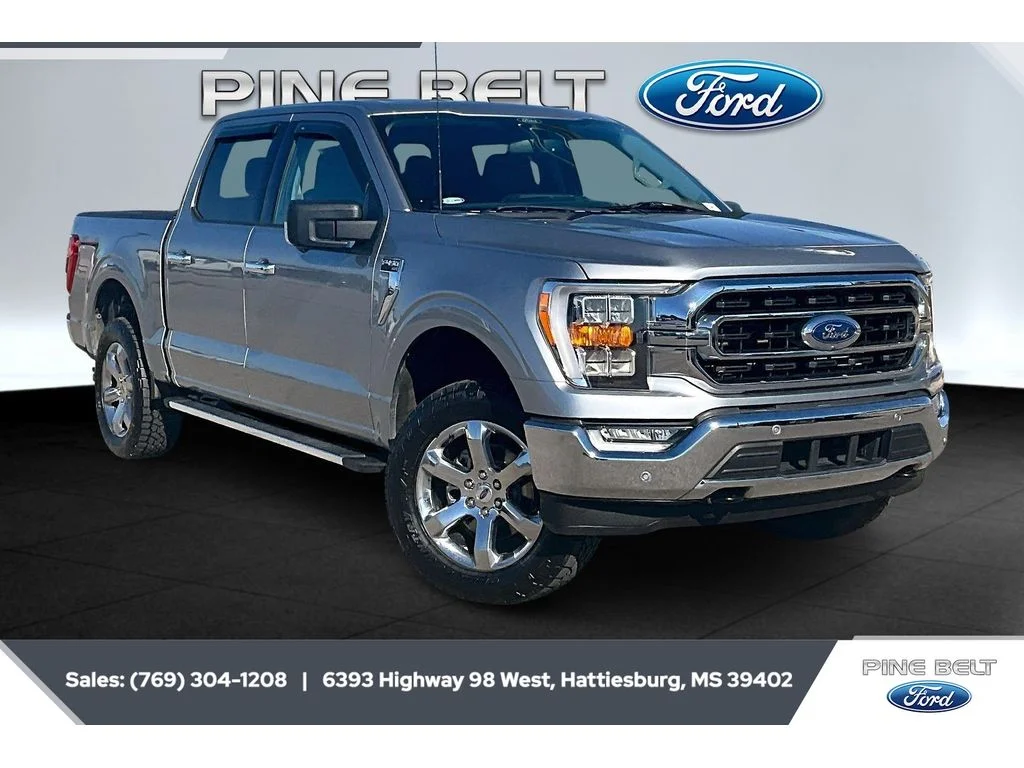 Used 2022 Iconic Silver Metallic Ford XLT image 1
